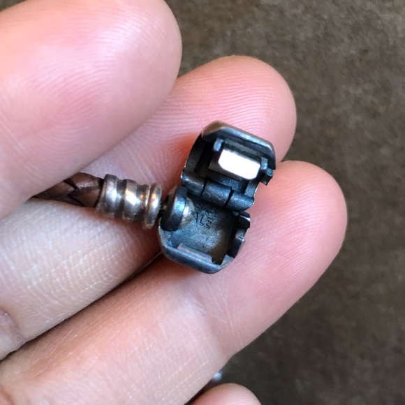 Pandora Leather Bracelet & Necklace Set with 7 Charms - Picture 6 of 12